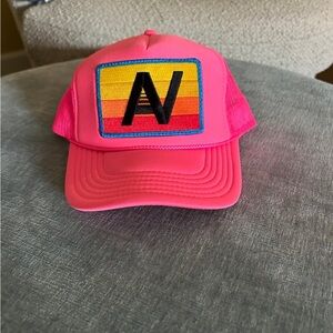 Vibrant Pink Women's Cap with Rainbow Patch